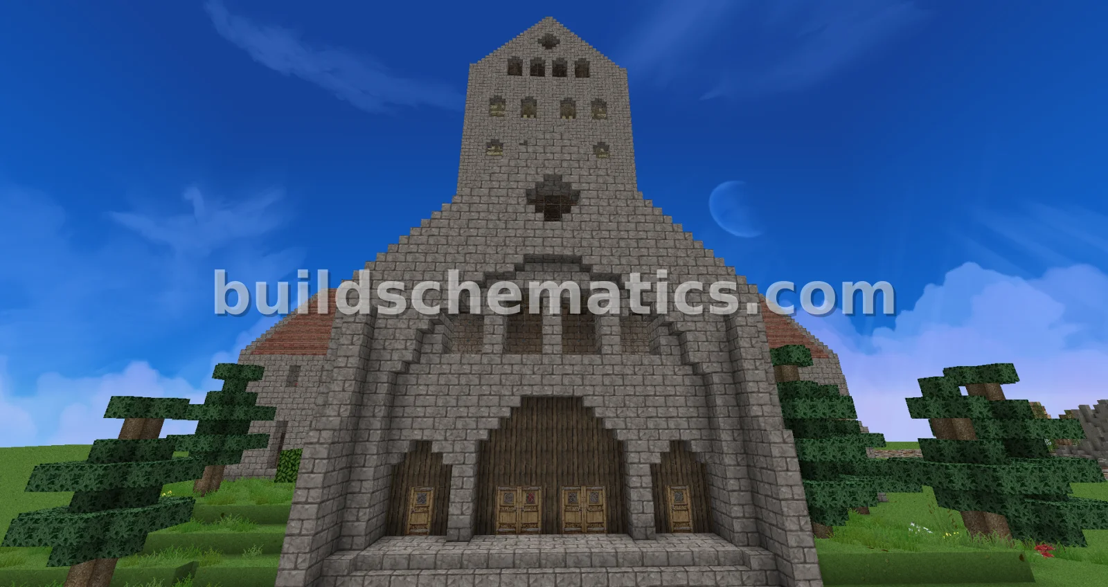 Medieval Tower for Abbey or Monastery — view 2