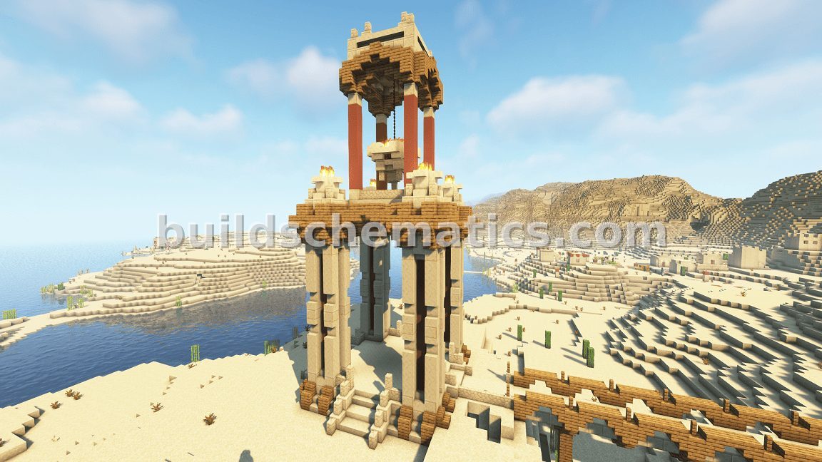 Ancient Desert Lighthouse Structure