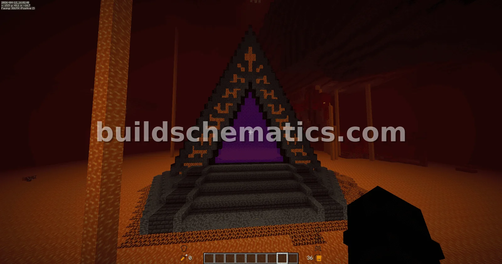 Triangular Nether Portal Build — view 2