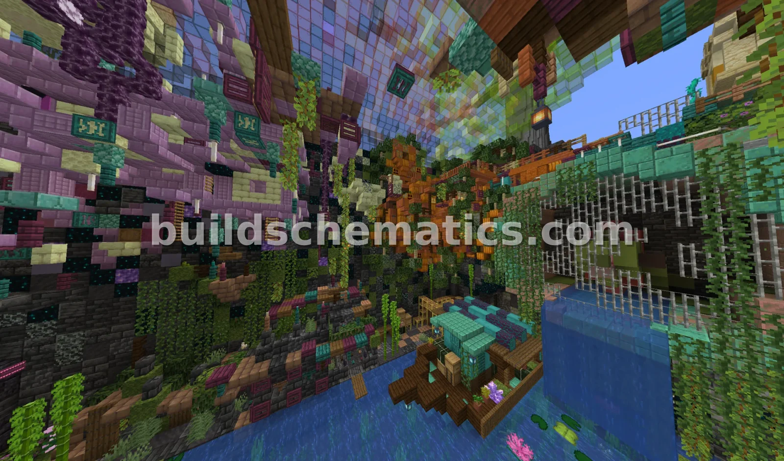 Vibrant Chroma Arch Minecraft Structure — view 4