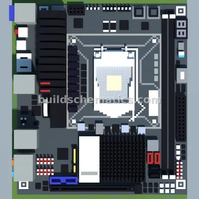 EVGA Z77 Stinger Motherboard Pixel Art — view 2
