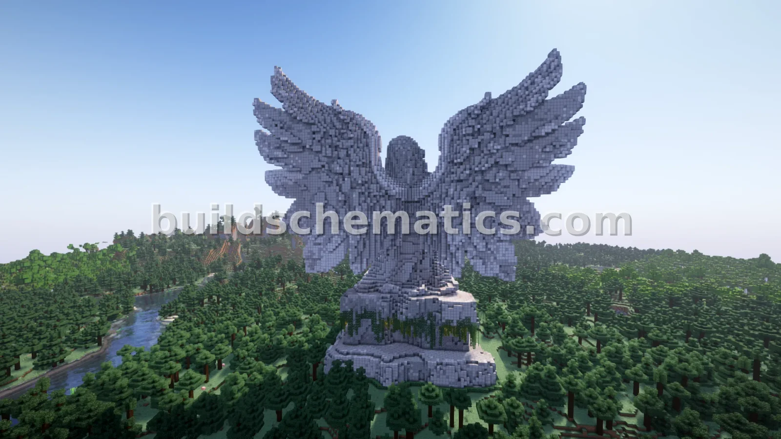 Large Majestic Angel Statue Build — view 2