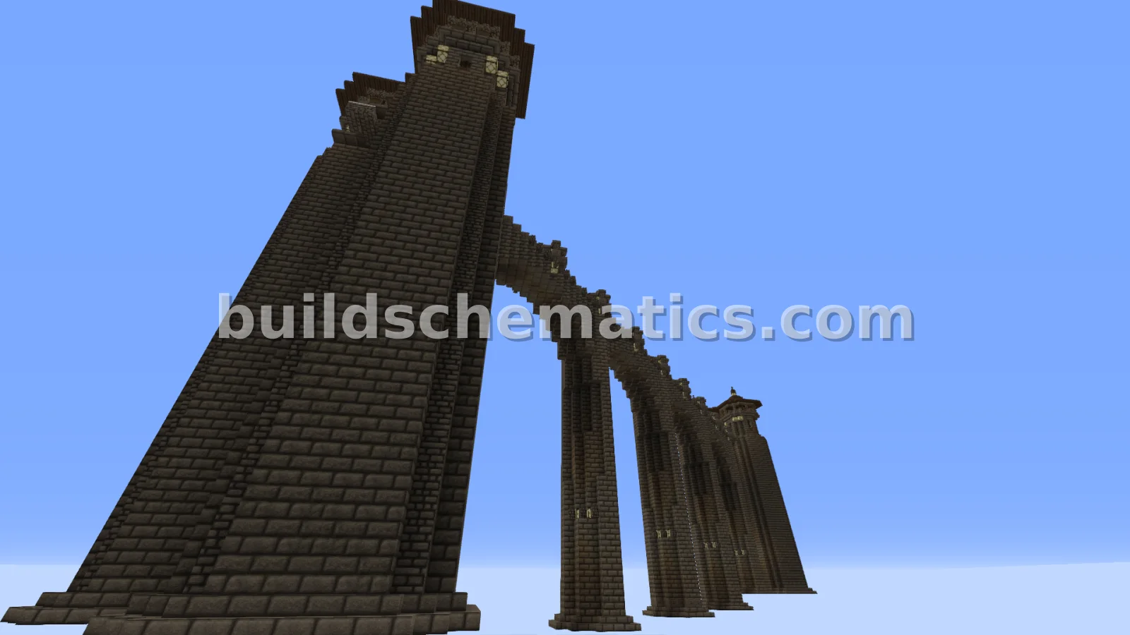 Diagonal Bridge with Guard Towers — view 4