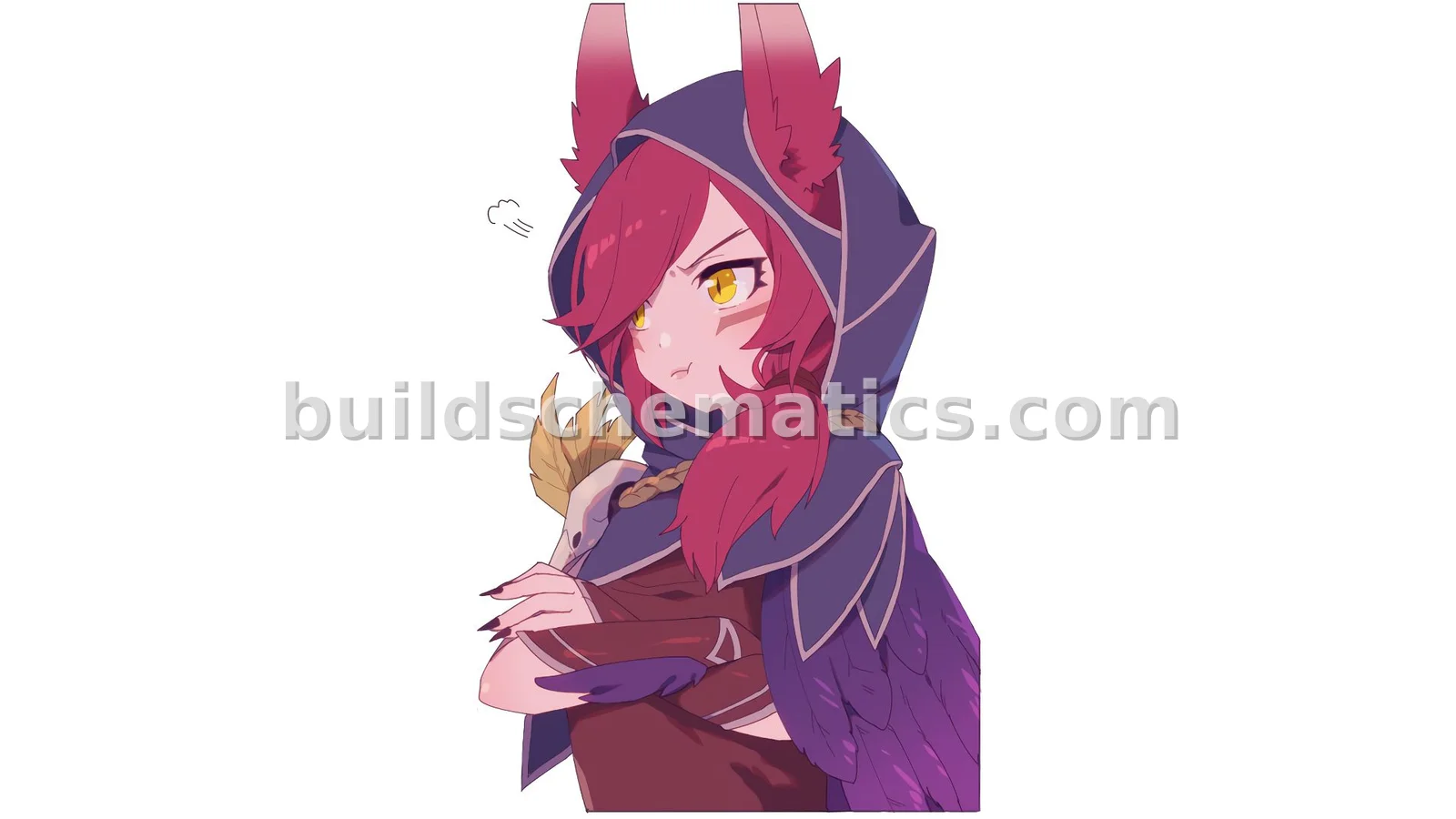 Xayah League of Legends Pixel Art — view 2