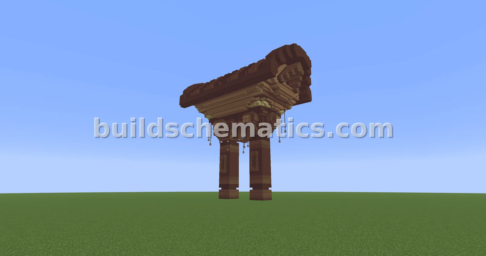 Fantasy Medieval Oriental Gate — view 2