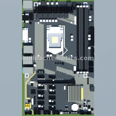 Intel B250-FinTech Motherboard Pixel Art — view 2