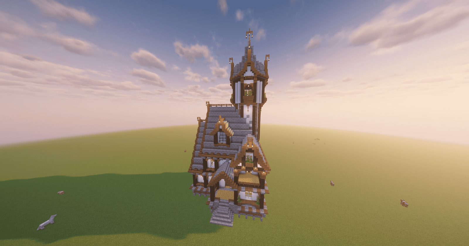 Rustic Medieval Tower House Structure