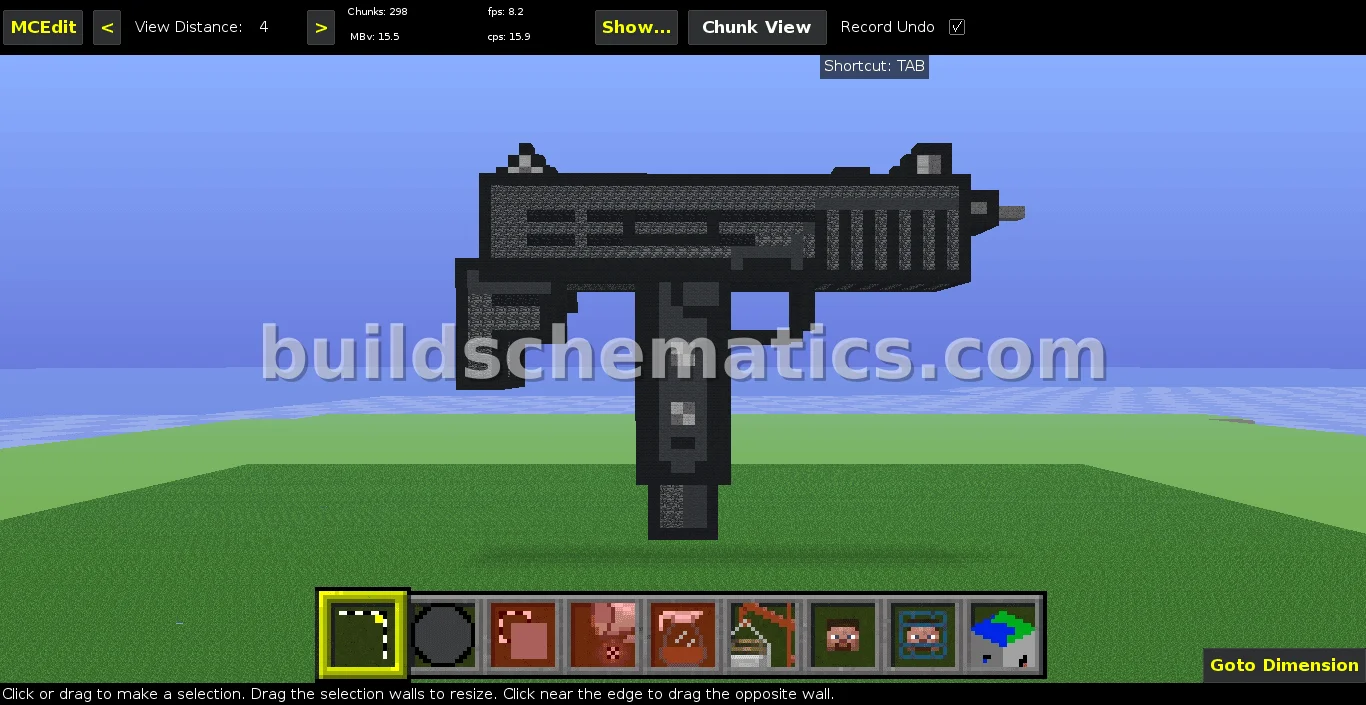 Uzi-Uzi Pixel Art