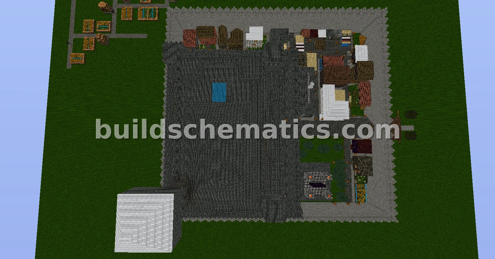 Massive Castle With City Structure — view 3