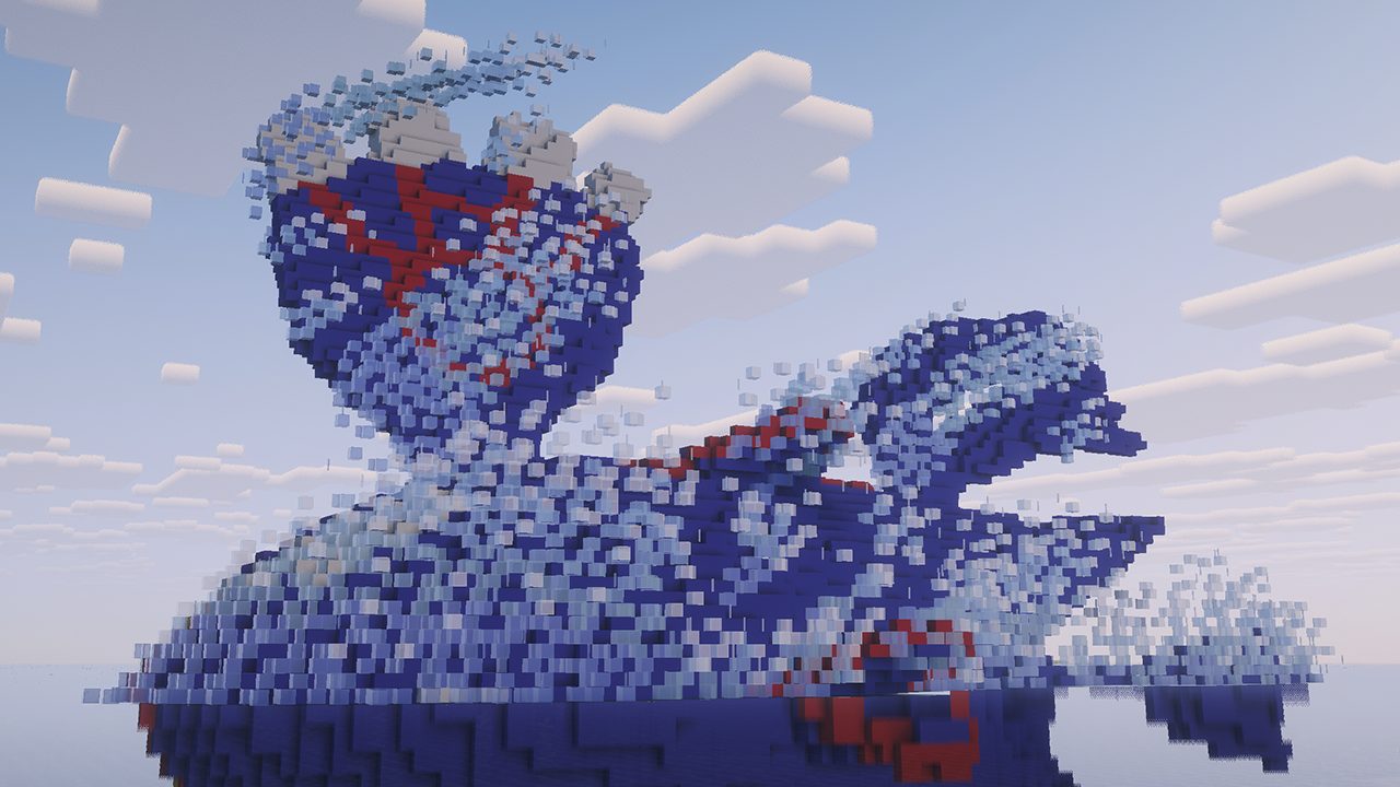 Kyogre Ocean Splash Sculpture
