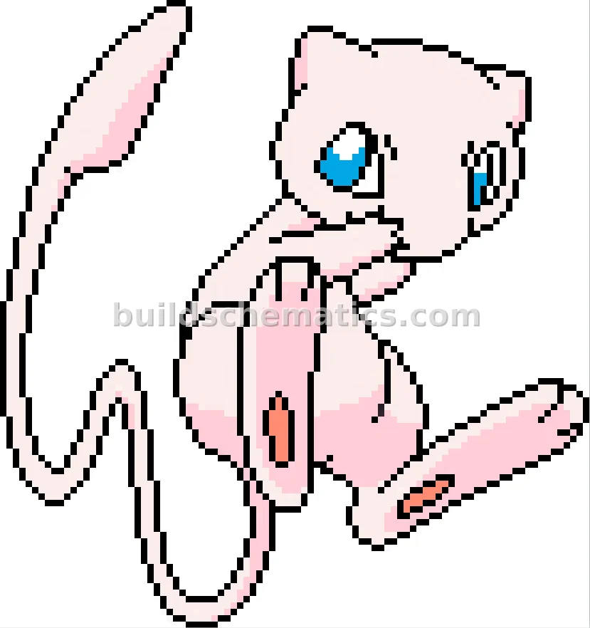 Mew Pixel Art — view 3