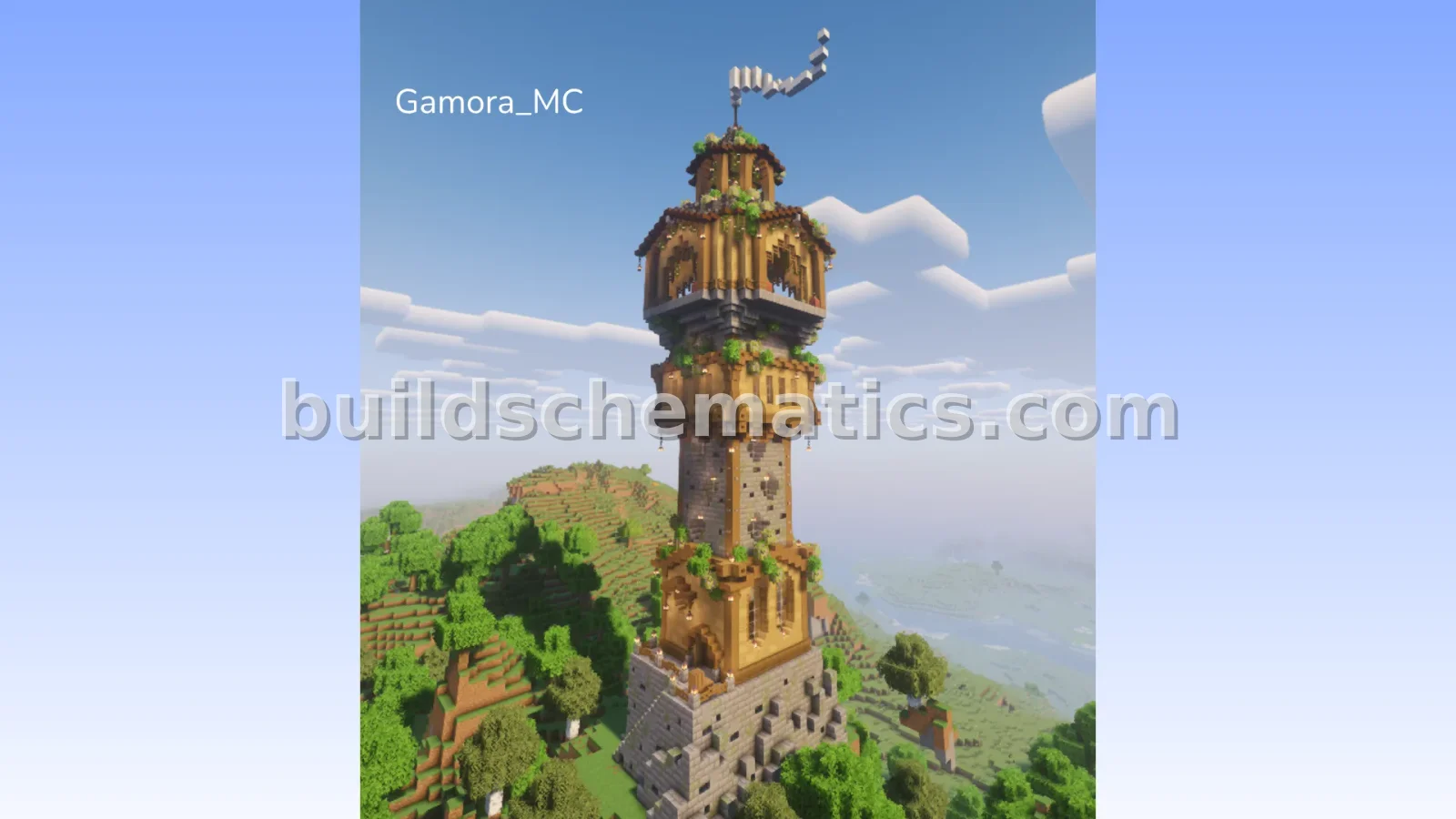 Medieval Watch Tower Schematic — view 3