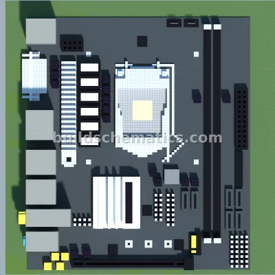 ASRock Z270M-ITX/ac Motherboard Pixel Art — view 3