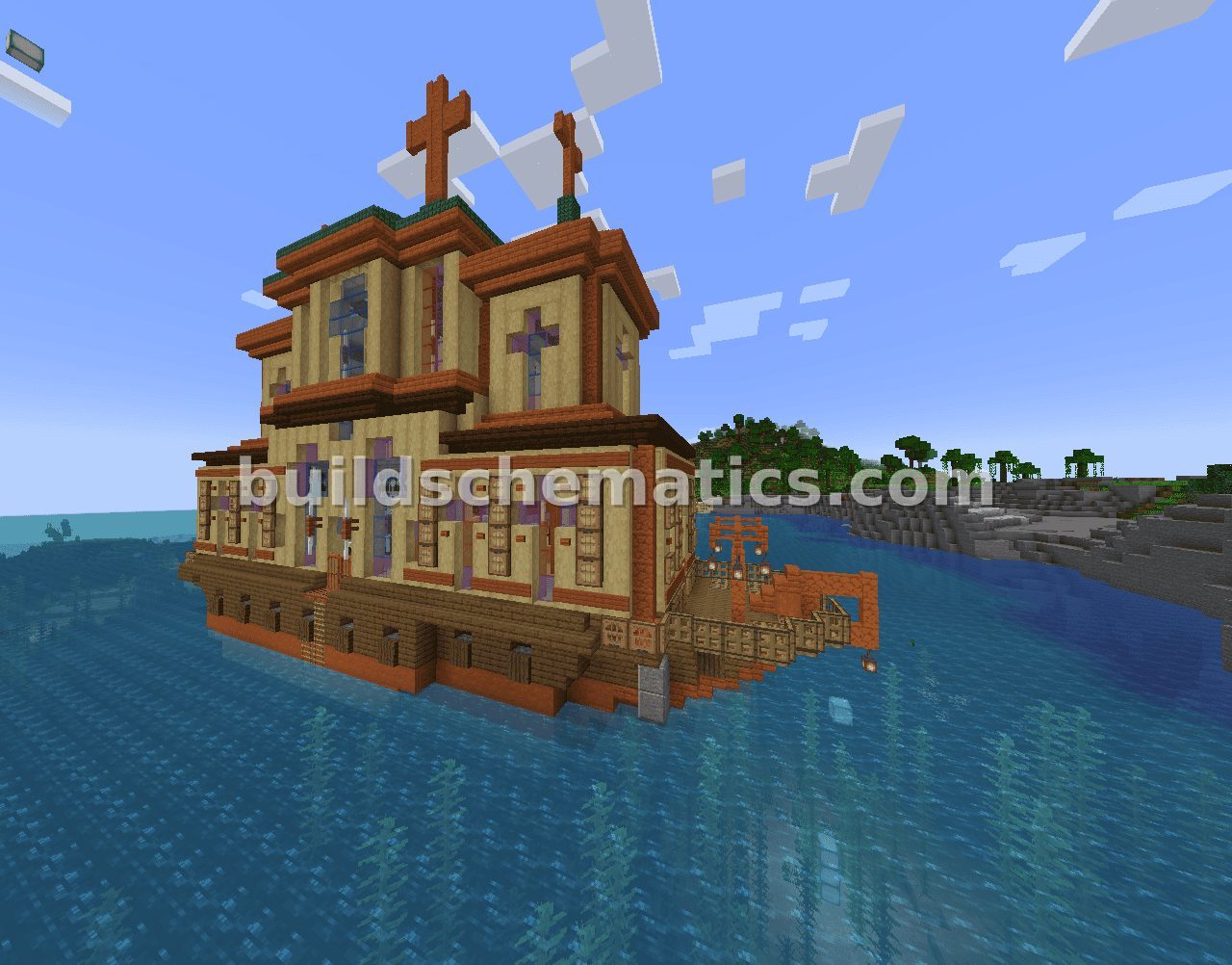 Faithful Vessel Minecraft Schematic — view 3