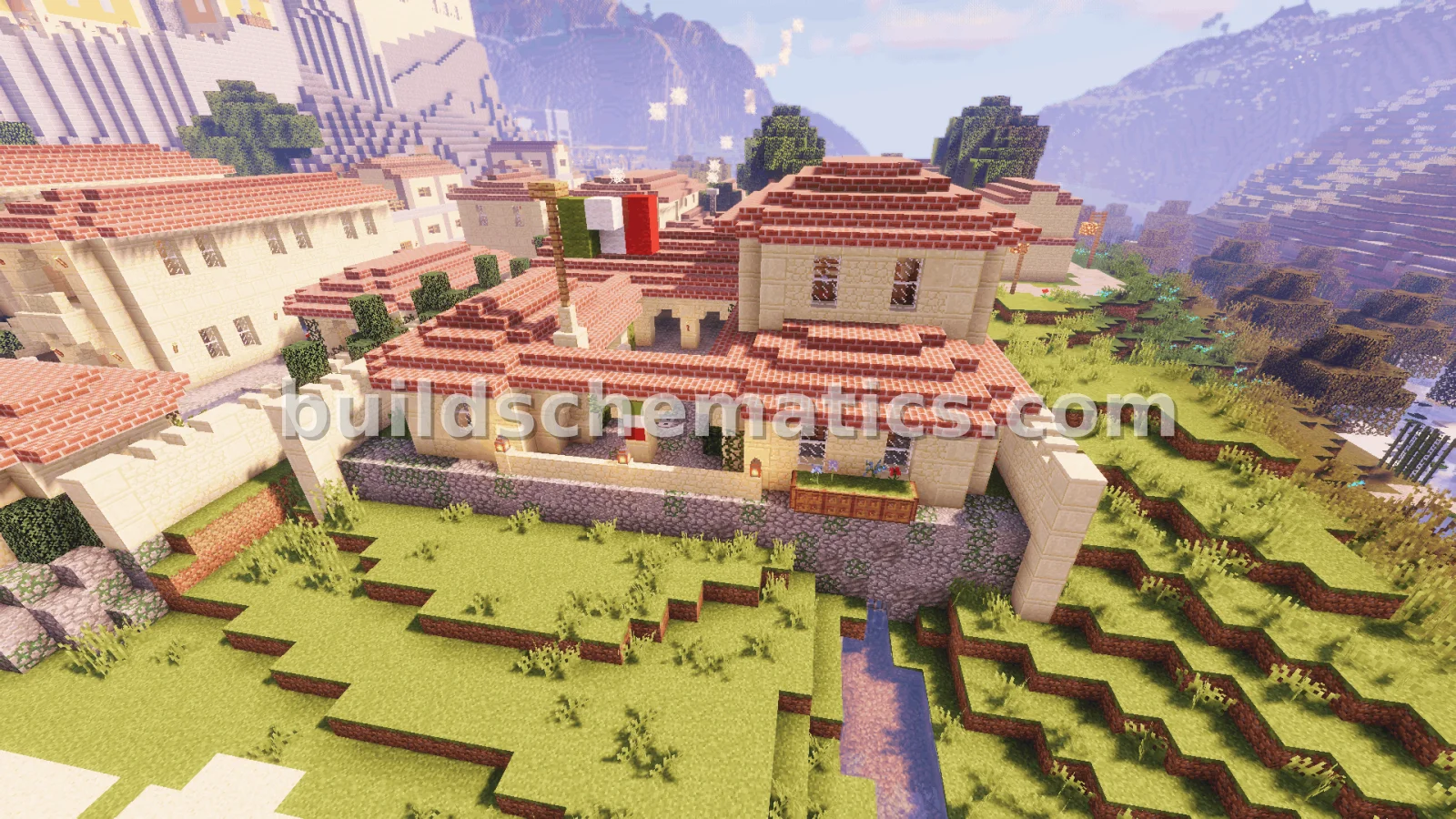 Beachfront Roman Style Villa