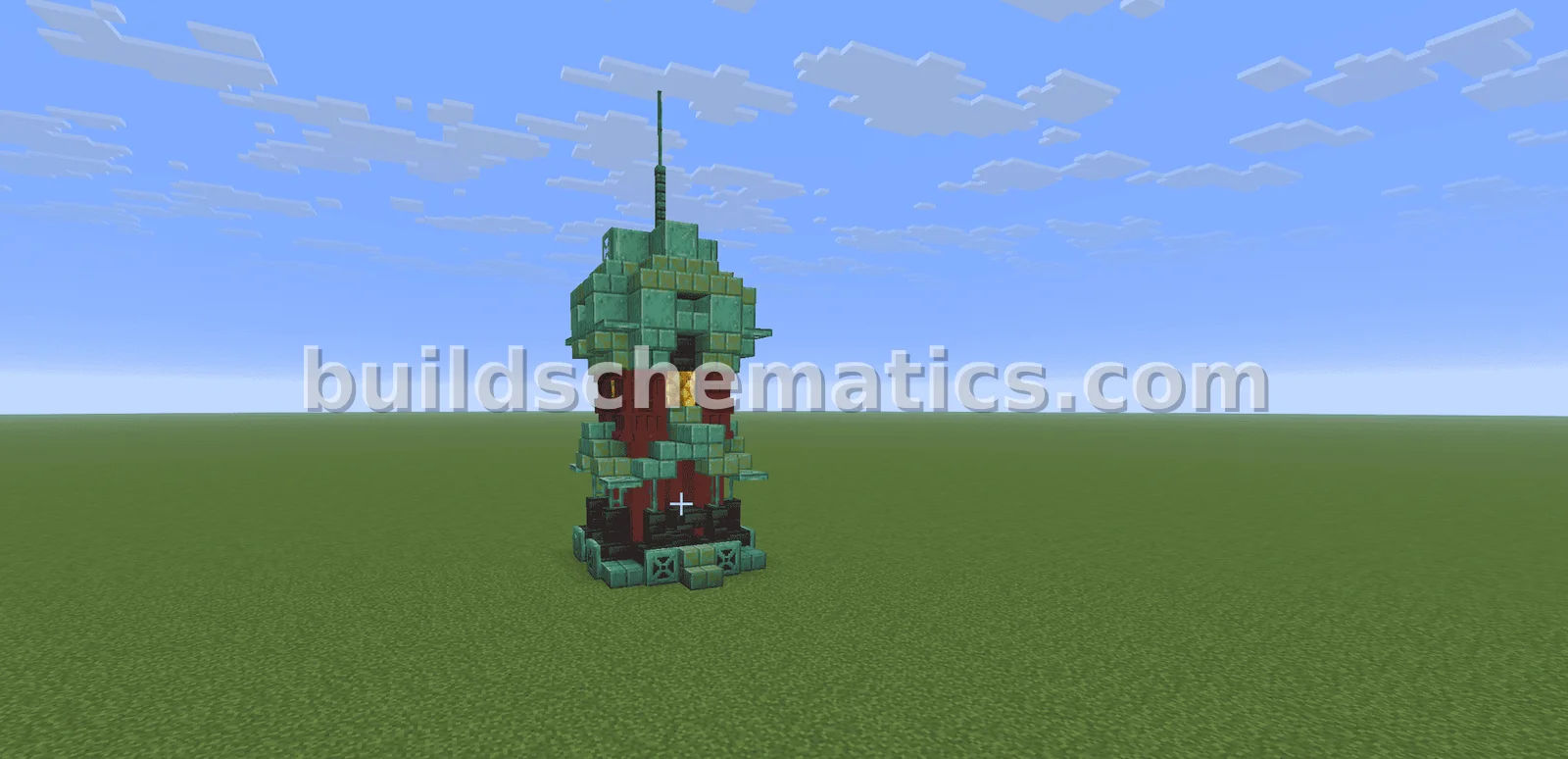 Detailed Copper Tower — view 3