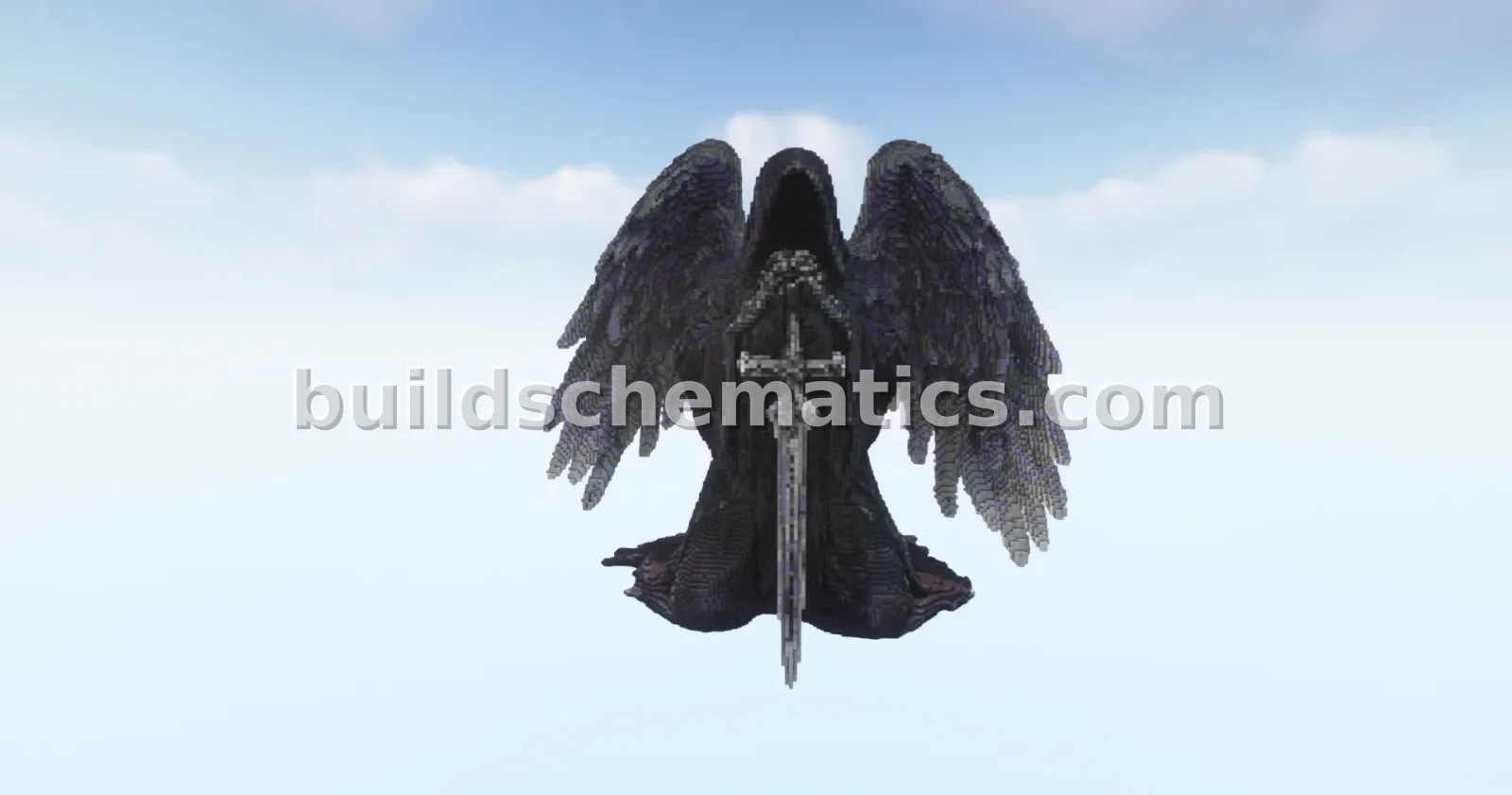 Angel Fallen Knees Statue