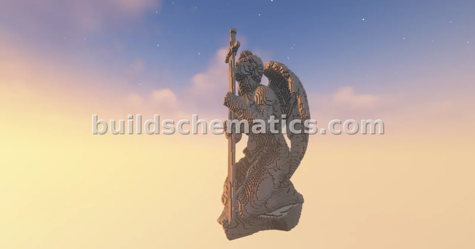 Majestic Sword Angel Statue — view 4