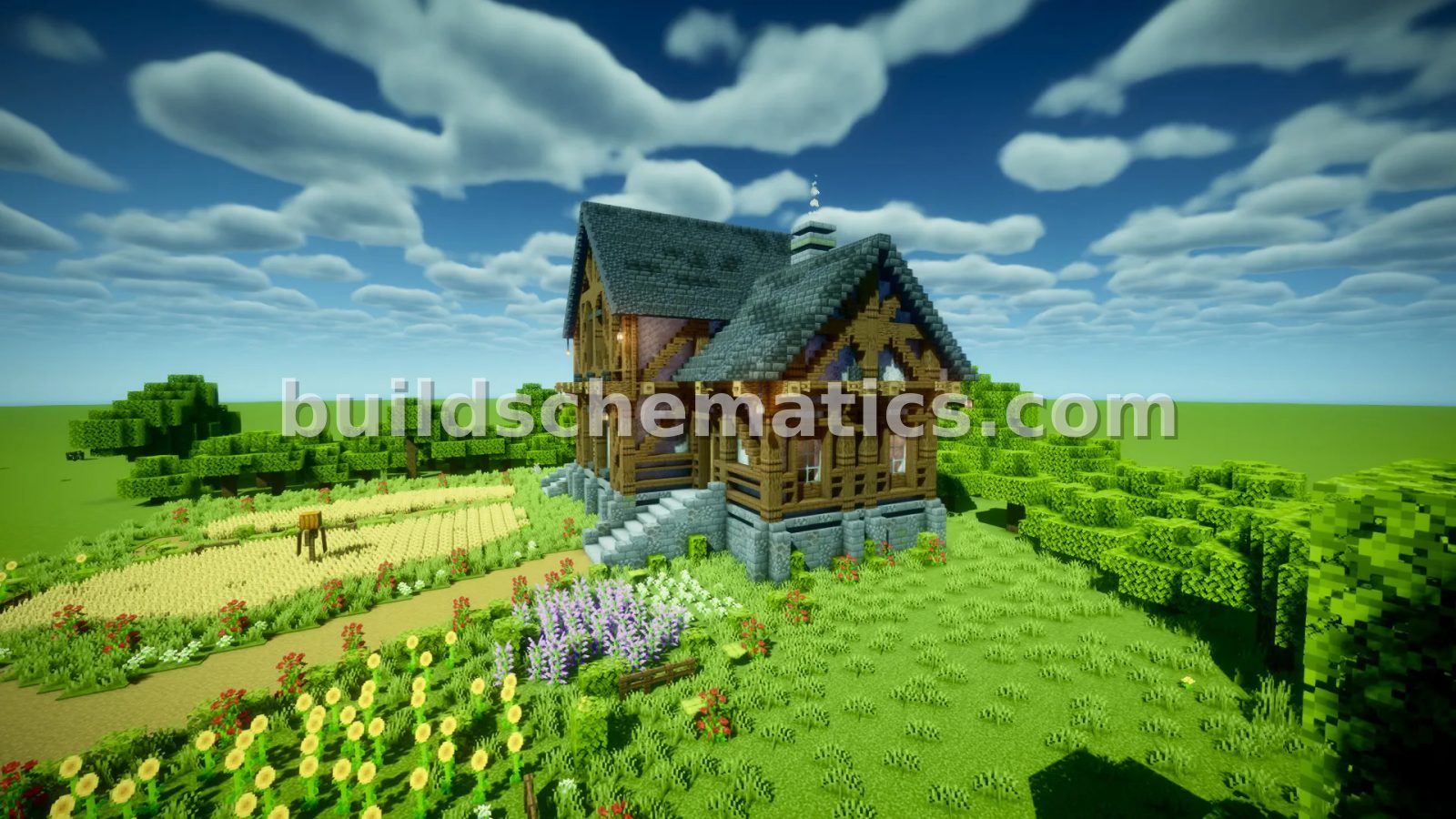 Rustic Farmhouse Minecraft Build