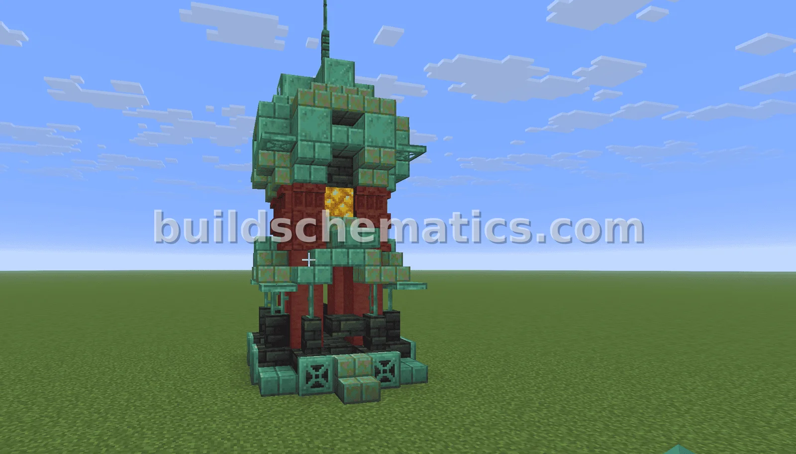 Detailed Copper Tower
