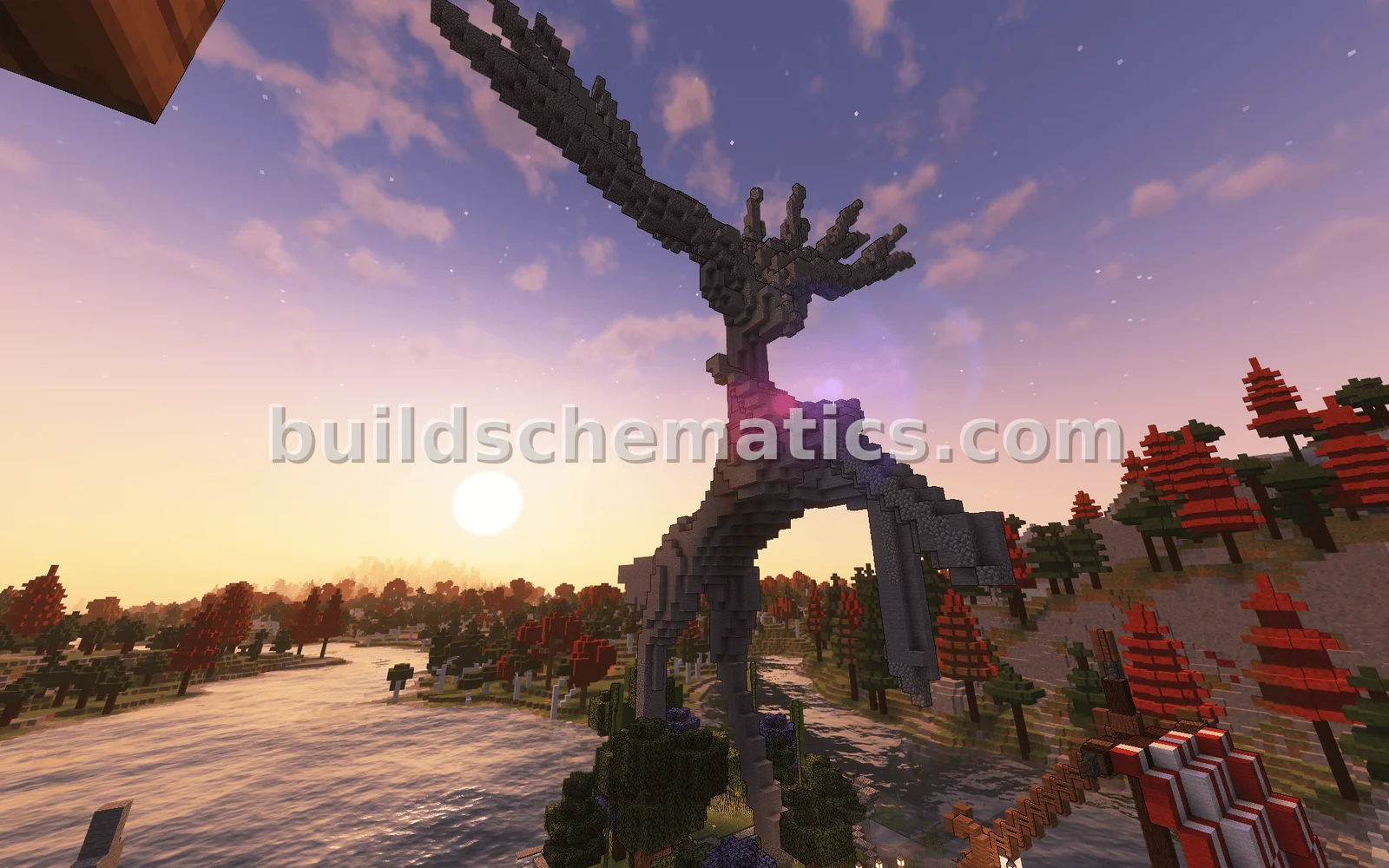 Xerneas Pokemon Stone Statue — view 3