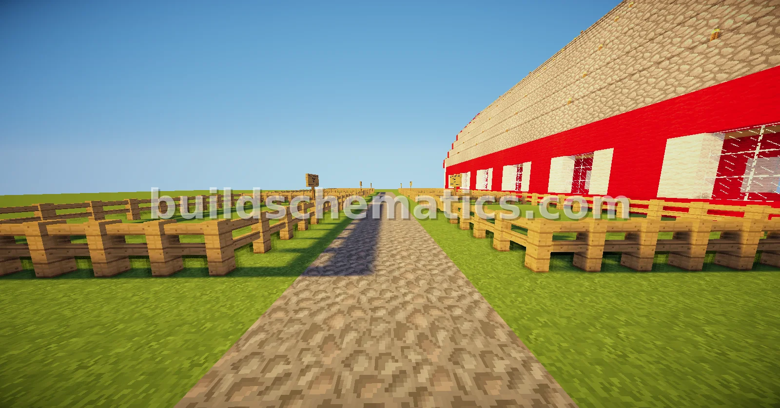 Modern Barn with Livestock Pens — view 2