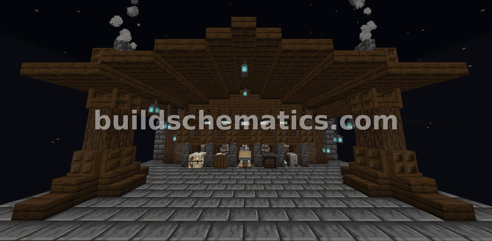 Dark Oak and Deeplate Trading Hall — view 5