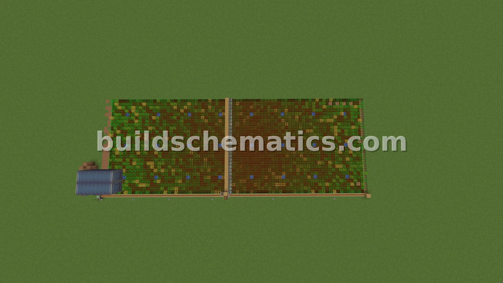 Automated Wheat Farm with Minecart System
