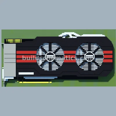 NVIDIA GeForce Graphics Card Pixel Art — view 2