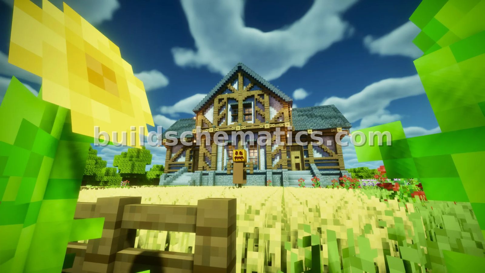 Rustic Farmhouse Minecraft Build — view 5