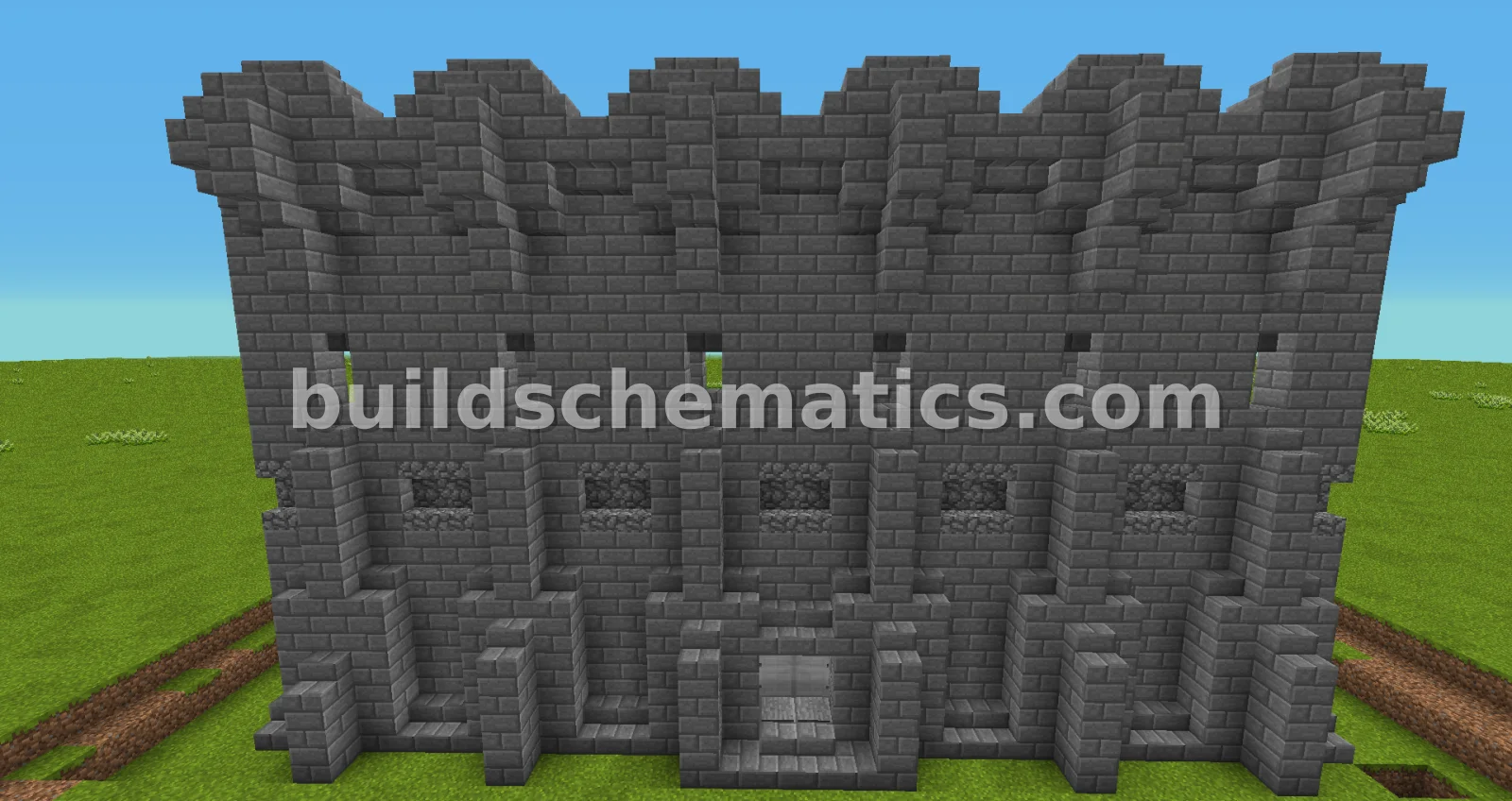 Basic Castle Wall Section — view 2