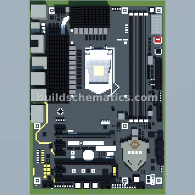 Intel Z270 Motherboard Pixel Art — view 2