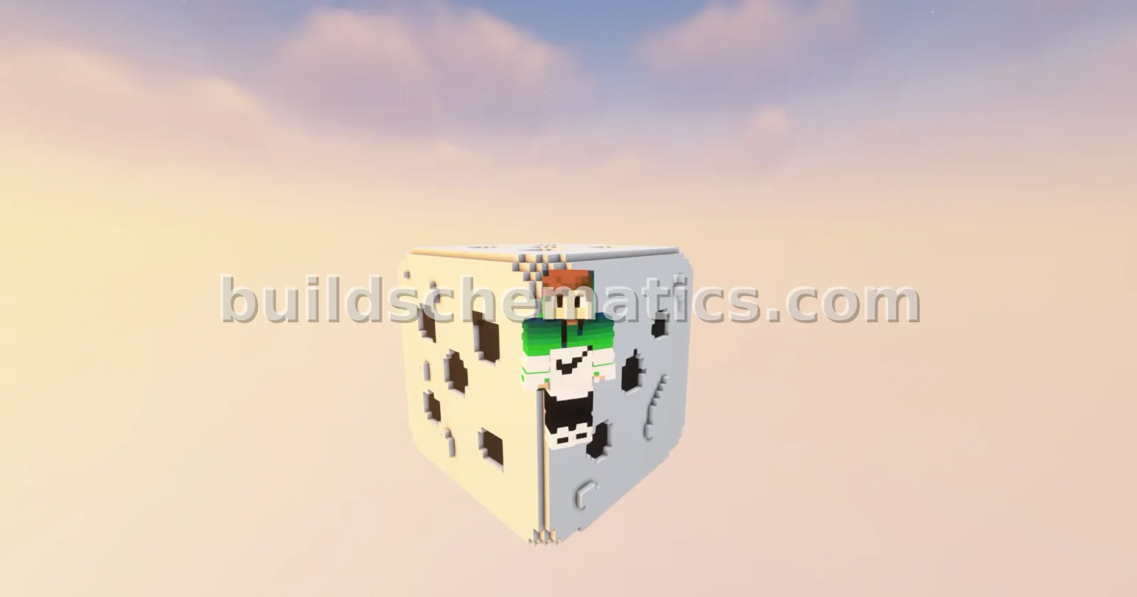 Minecraft Given 3D Statue Build — view 3