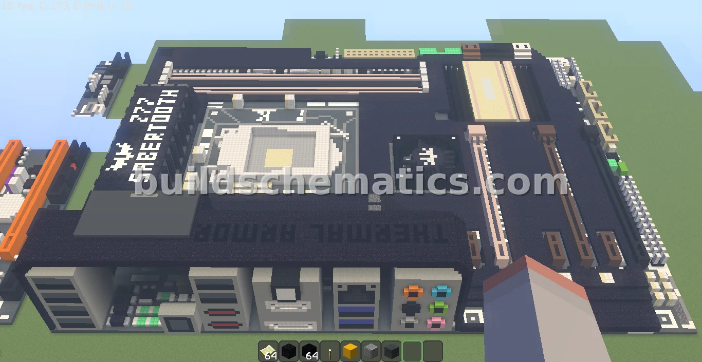 ASUS TUF Z77 Motherboard Pixel Art — view 3