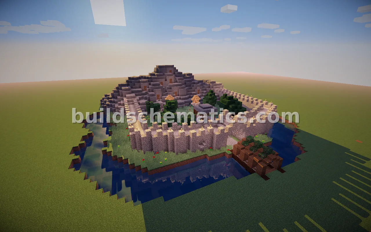 Mountain Castle With Furnished Houses