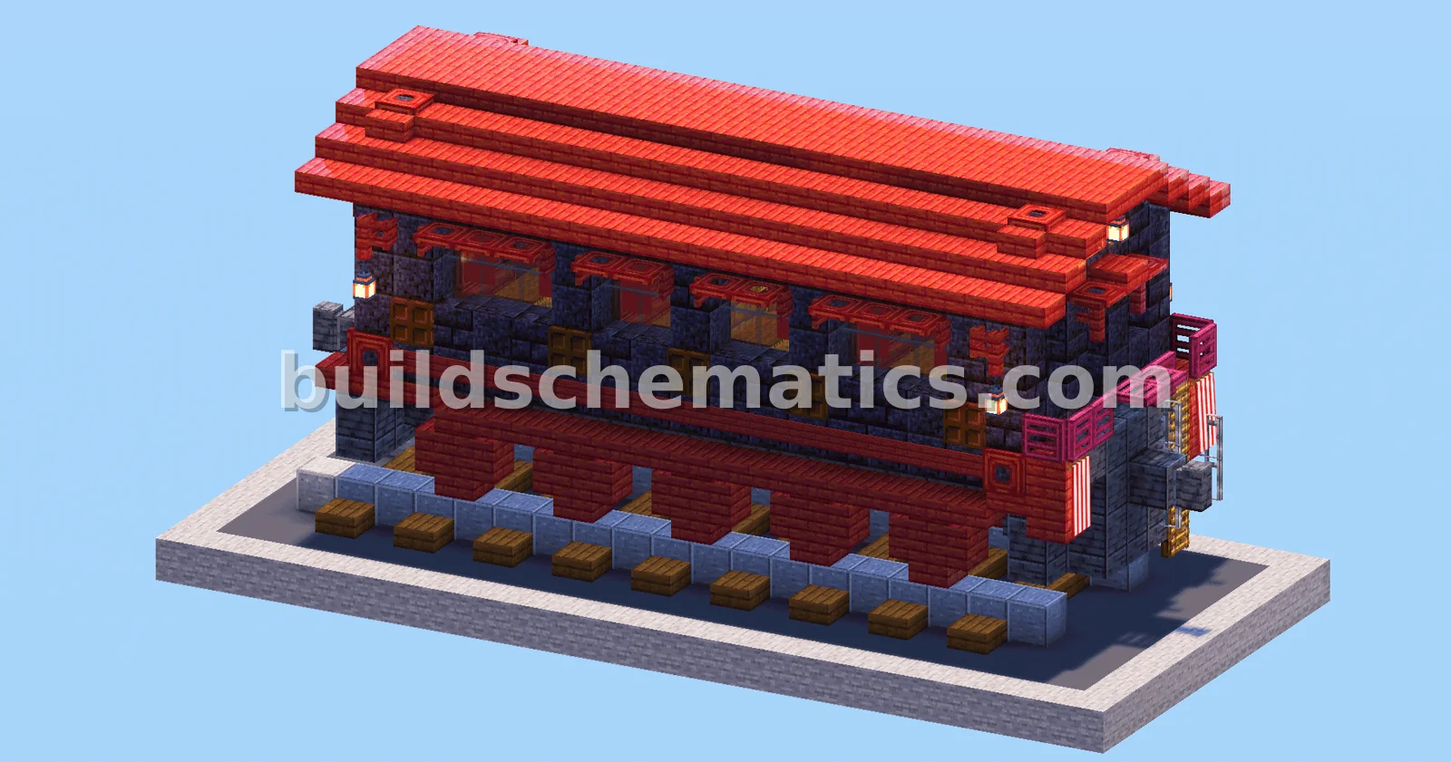 Passenger Train Wagon Minecraft Build