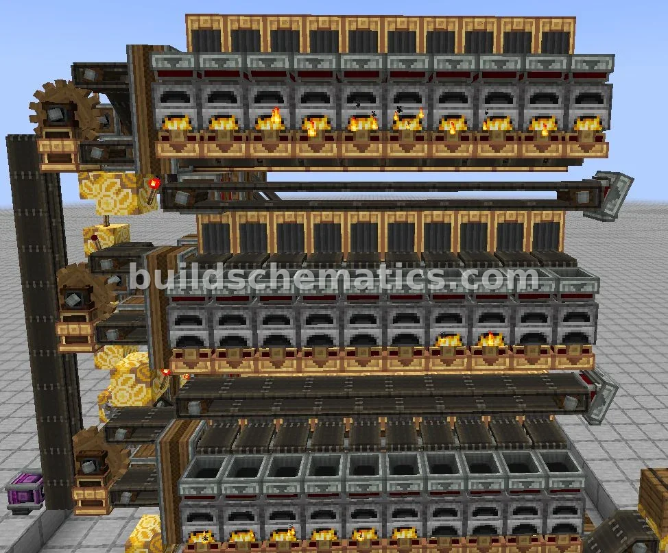 Belt-Driven Giant Oven Structure — view 3