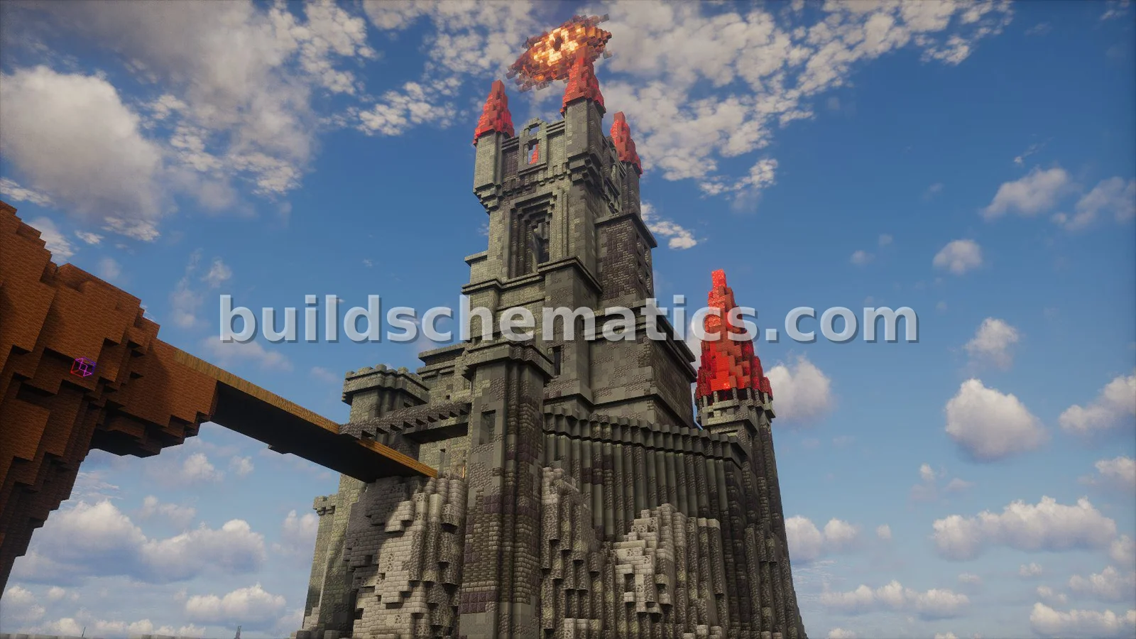 Dark Fantasy Castle Structure — view 3
