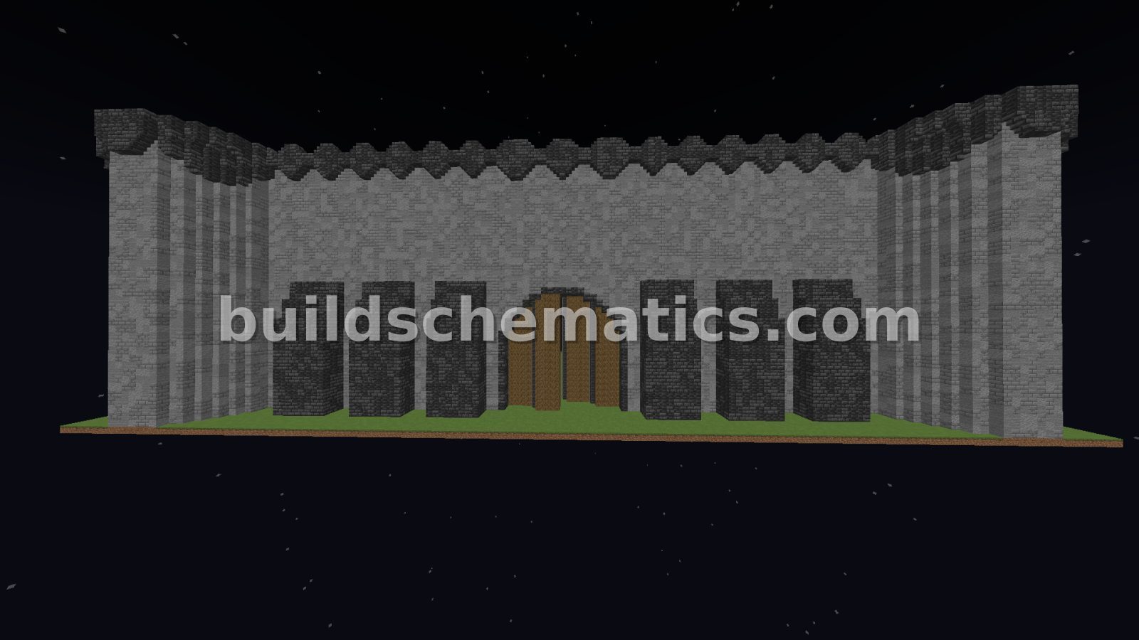 Medieval Castle Wall Section