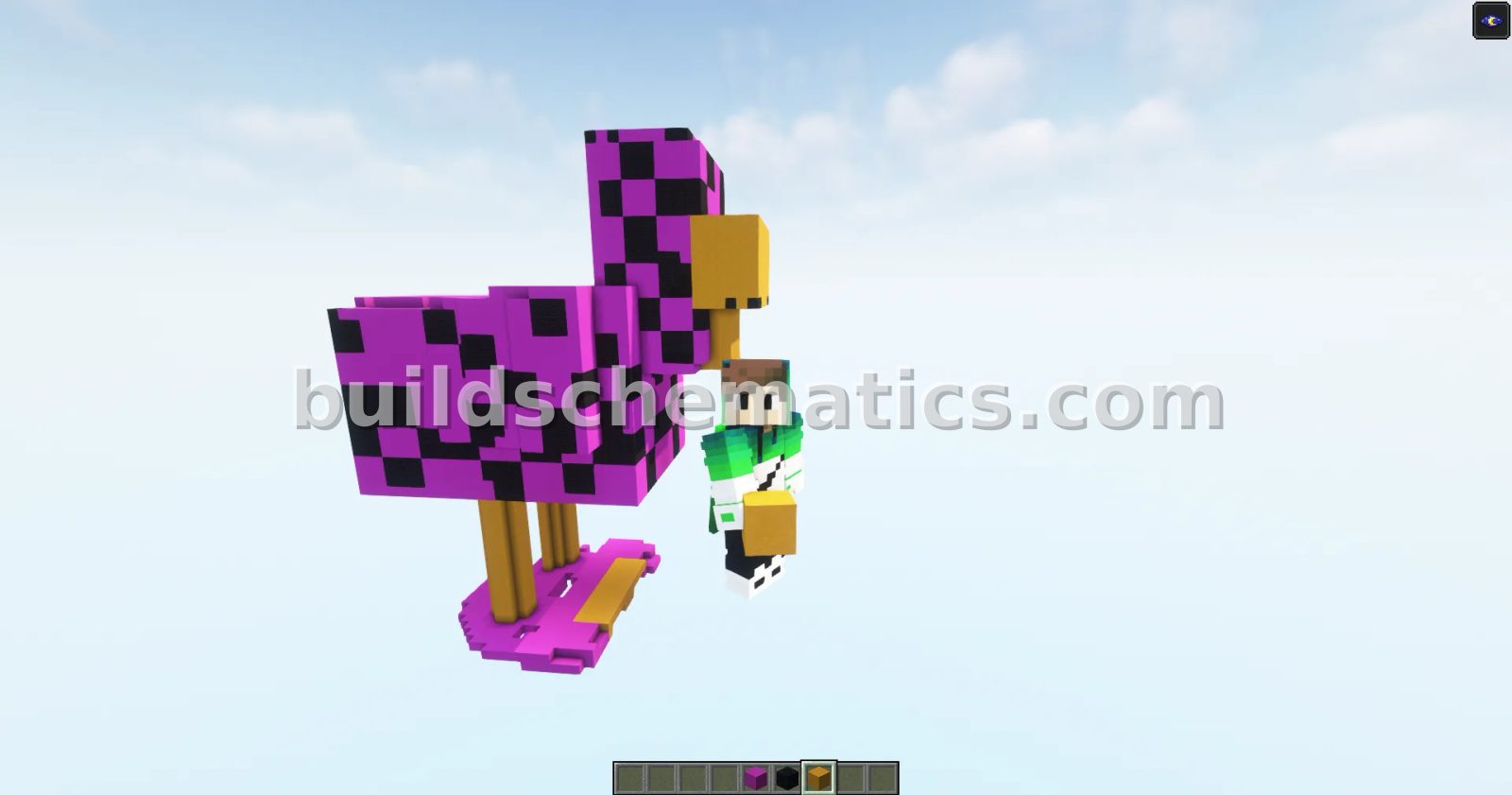 Minecraft Chicken Bug Statue Decoration — view 4