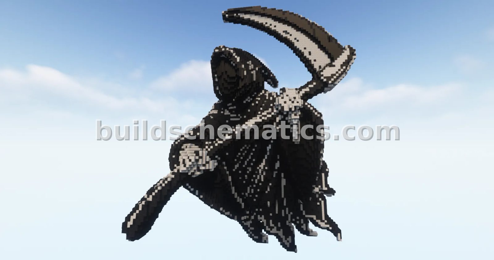 Reaper 3D Statue Minecraft Build