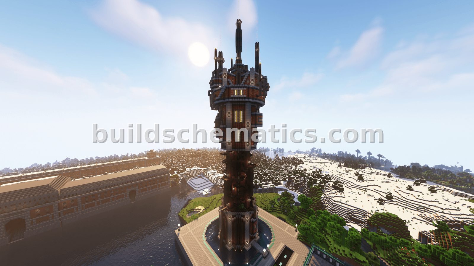 Steampunk Skyscraper Model 5 Tower