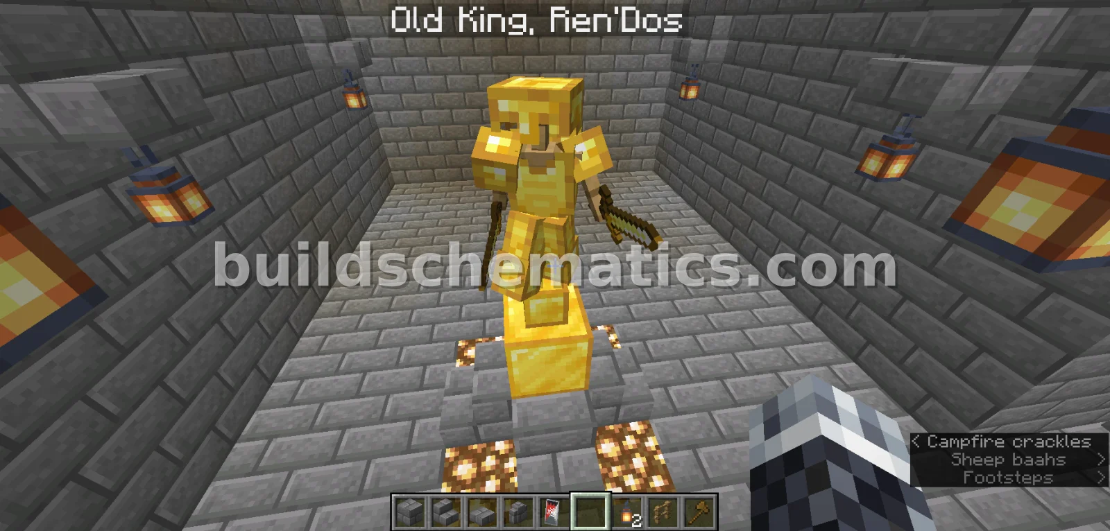 Golden Statue of Old King Rendos — view 2