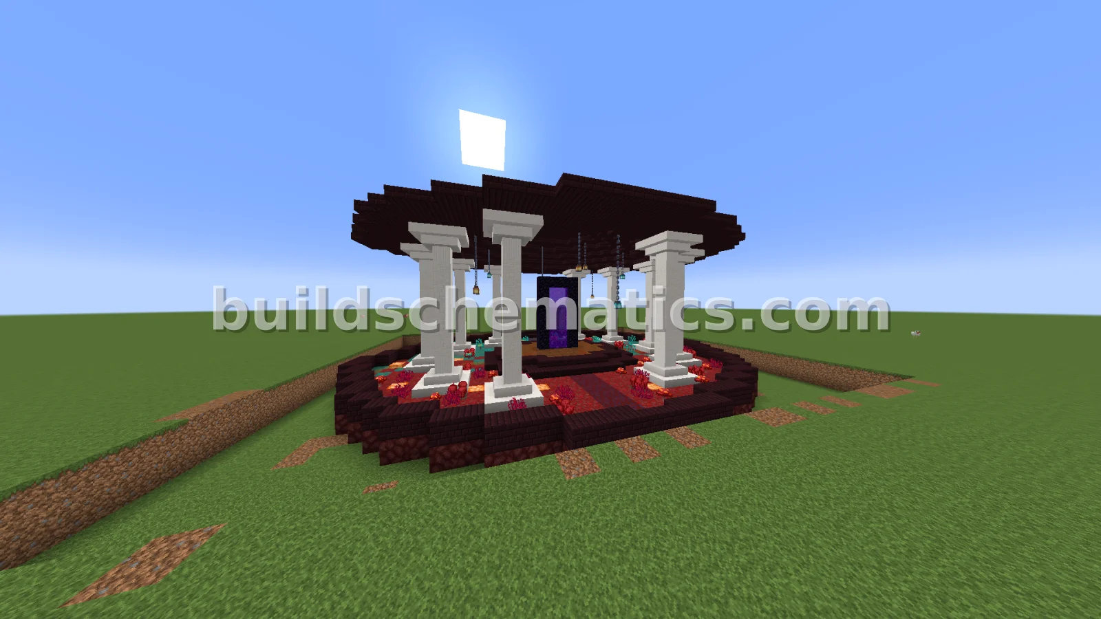 Simple Nether Hub Design