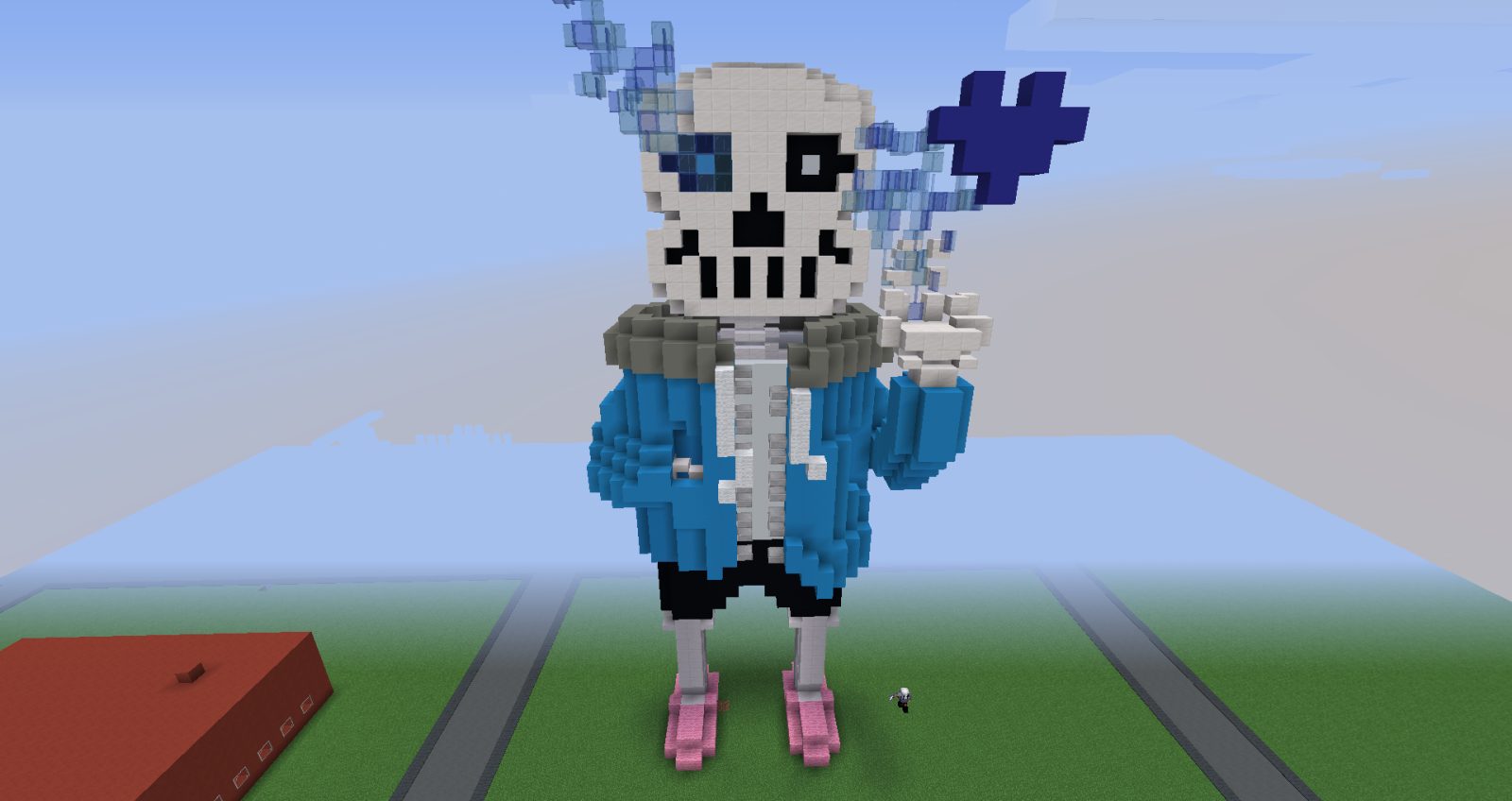 Sans Undertale Minecraft Statue