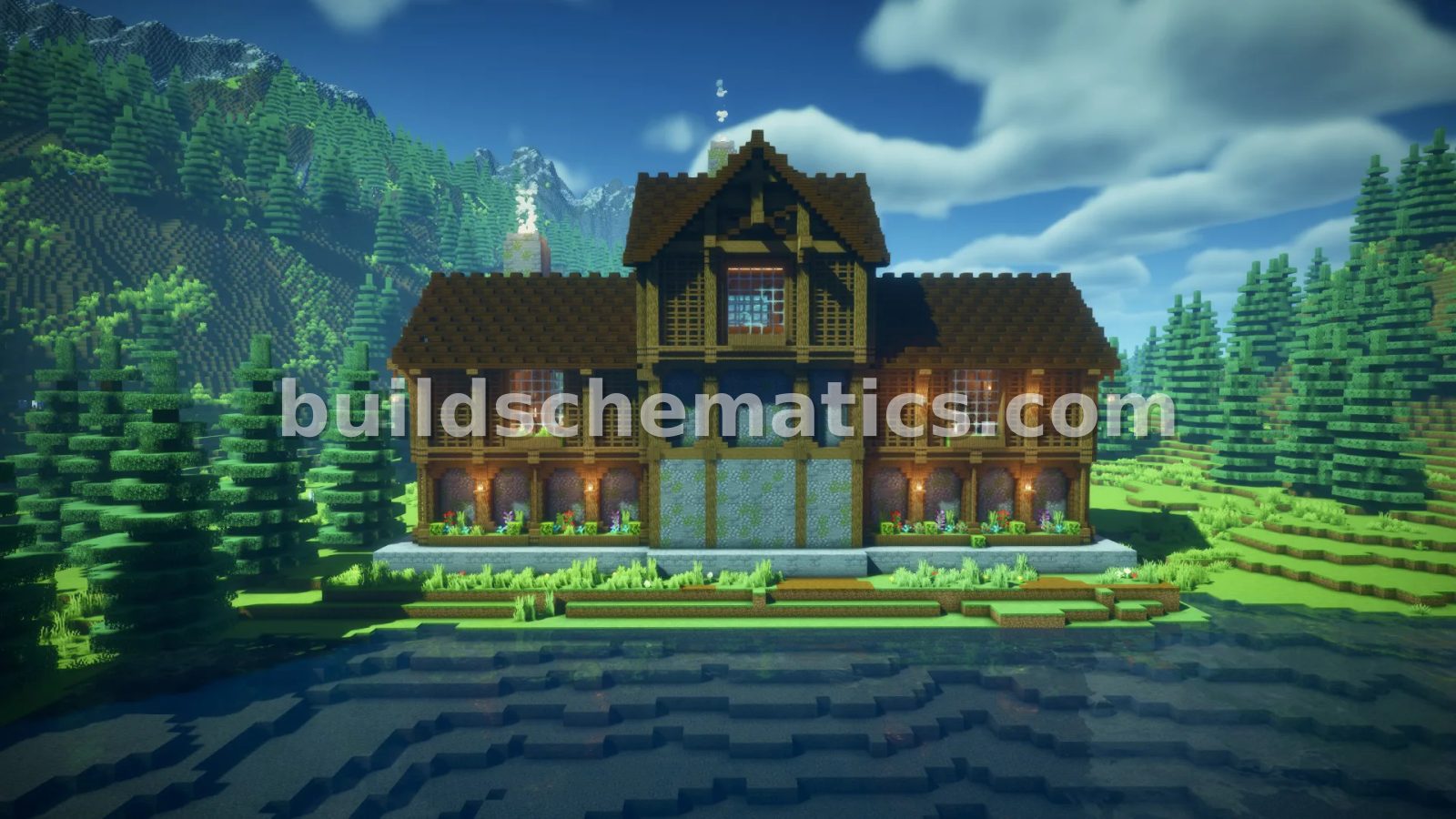 Medieval Lakeside Manor House — view 4
