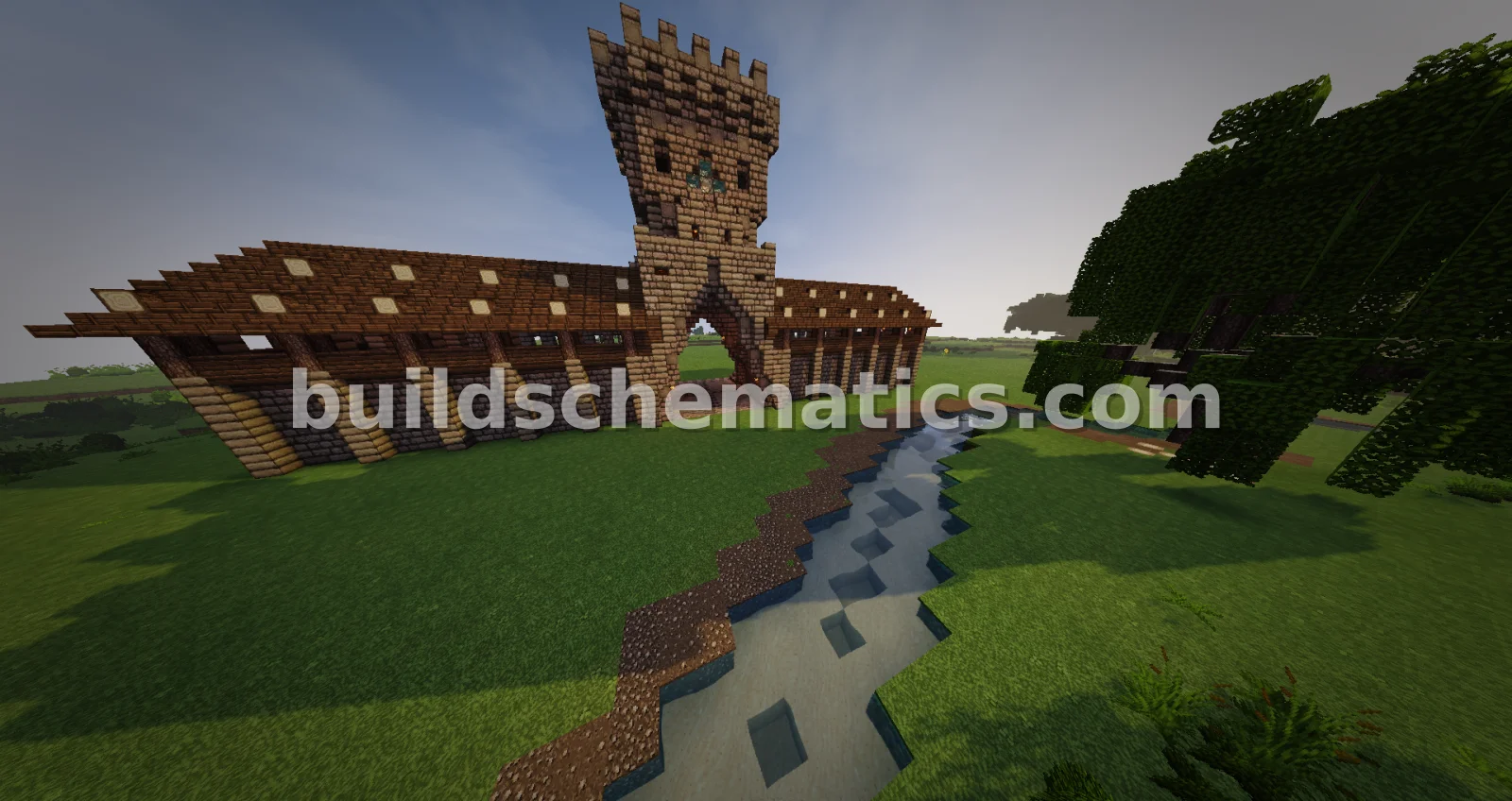 Medieval Town Gate Structure