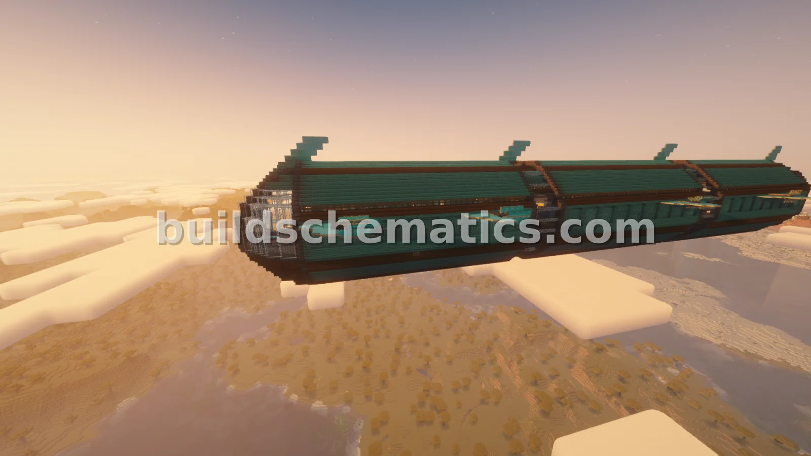 Aeronautics Flying Factory with Create Mod Farms — view 2