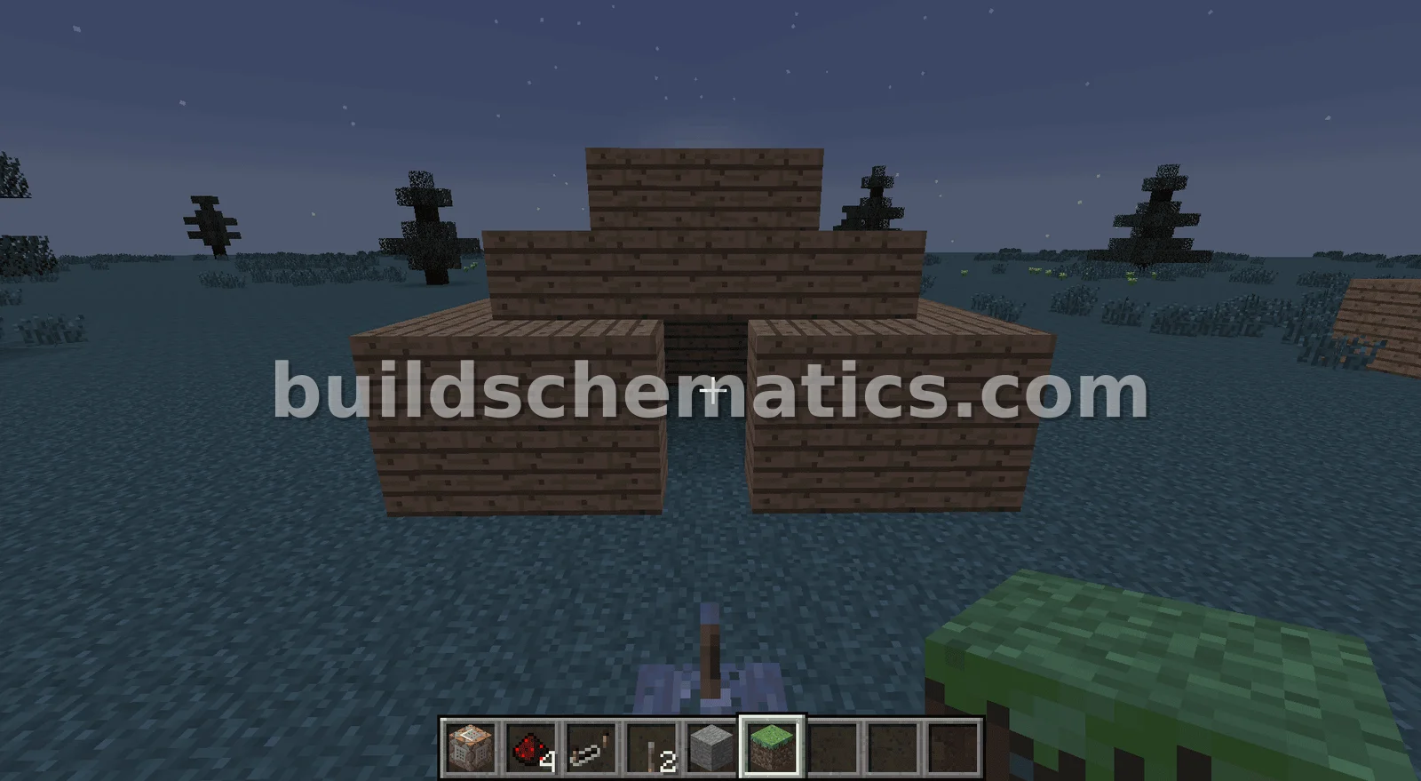 Self-Building House With Command Blocks