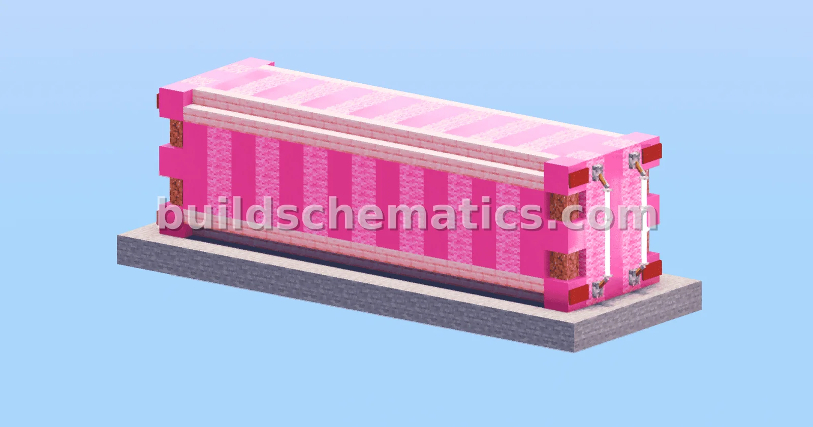 Pink Container Decoration